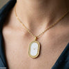 Oval Watch Design Stainless Steel Pendant