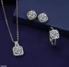 Square Stone Pendant Set