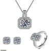 Square Stone Pendant Set