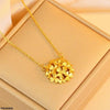 Flower Pendant With Chain