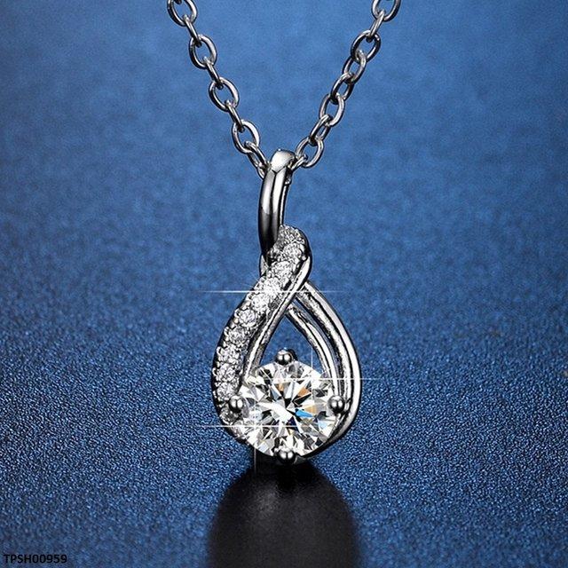 Tear Pendant With Chain