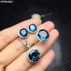 Round Zircon Pendant Set