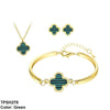 Painted Clover Pendant Set