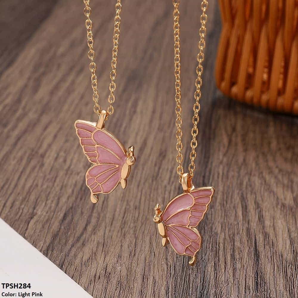 Layer Painted Butterfly Pendant