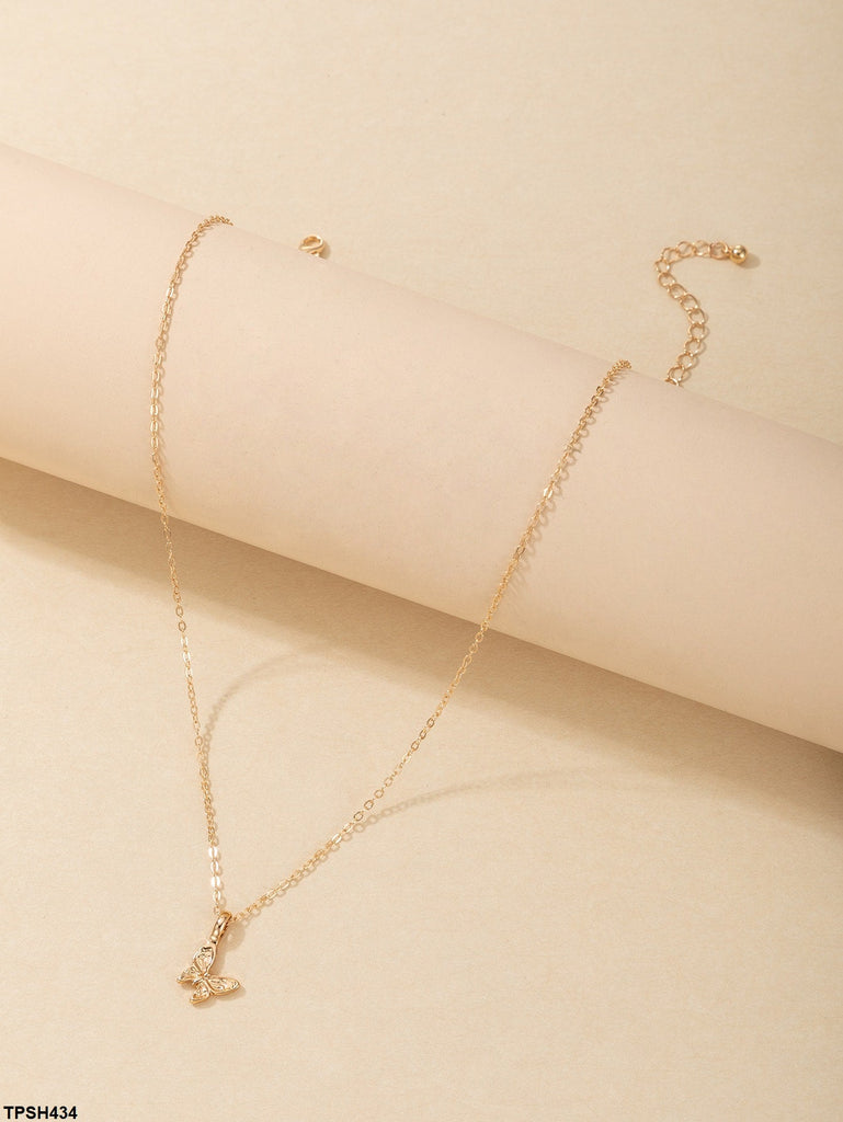 Butterfly Pendent With Chain