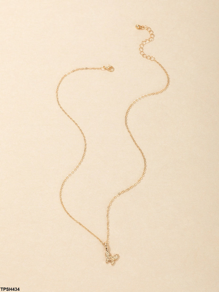 Butterfly Pendent With Chain
