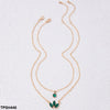 Marquise/Round Pendants With Chain
