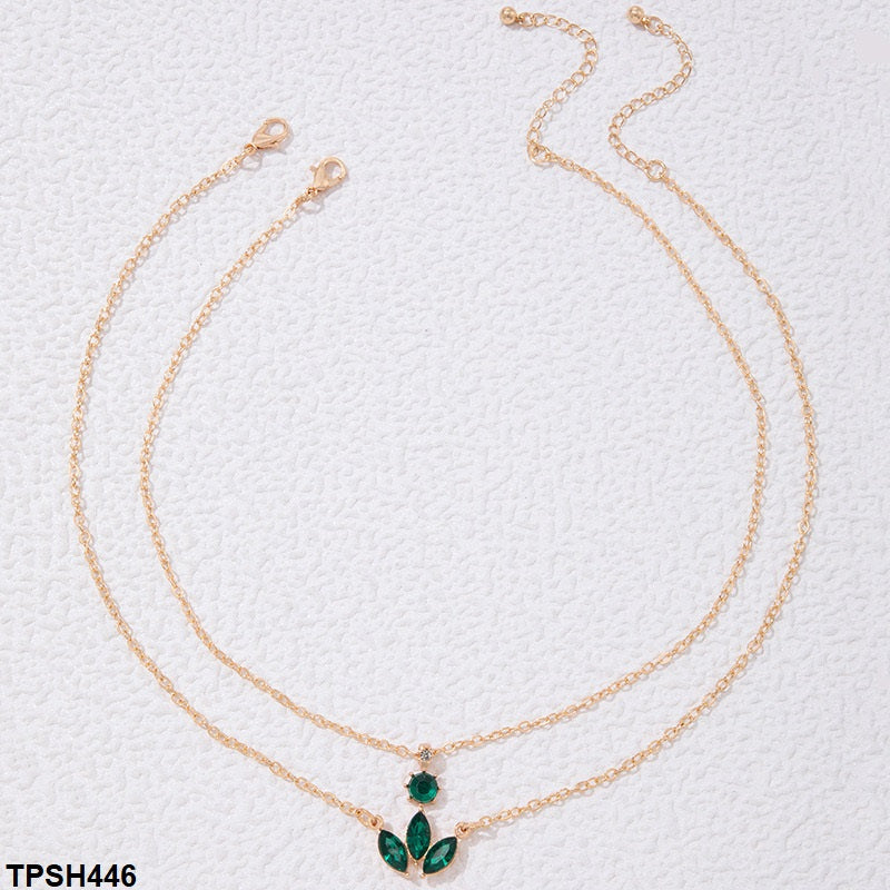 Marquise/Round Pendants With Chain