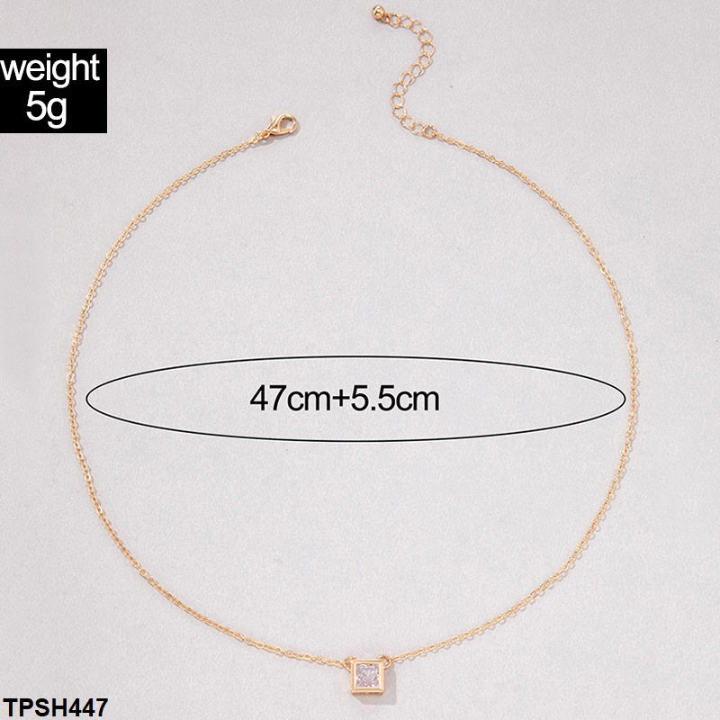 Square Box Pendent With Chain