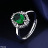 Oval Bracket Zircon Pendant Set