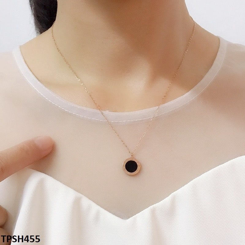 Round Shaded Painted Roman Pendant