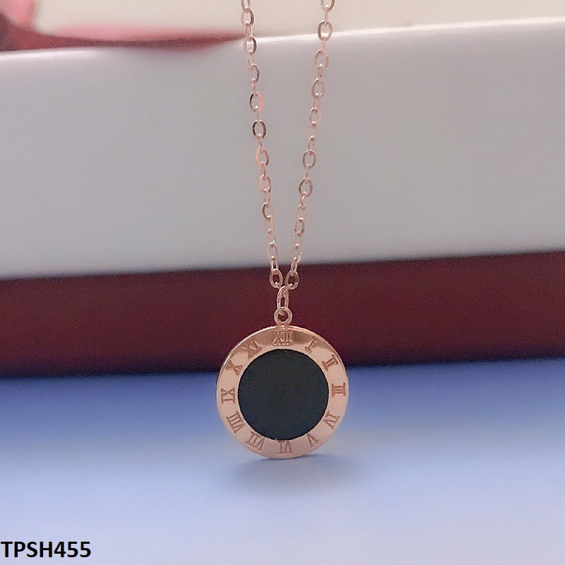Round Shaded Painted Roman Pendant