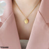 Stainless Steel Oval Flower Pendent