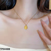 Stainless Steel Oval Flower Pendent