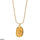 Printed Flower Stainless Steel Pendent
