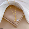 Flower Circle Drop Pendent