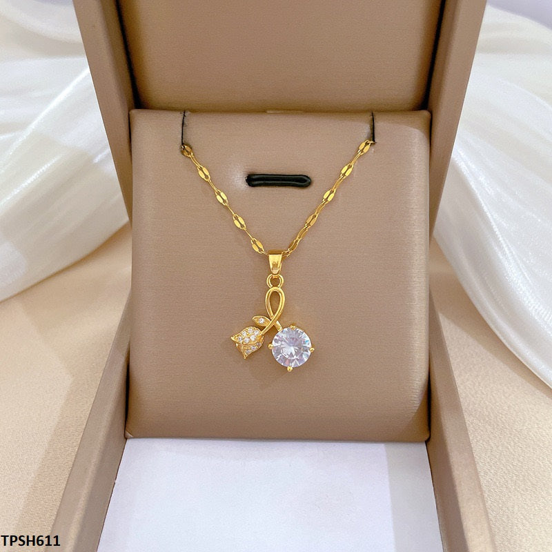 Flower Circle Drop Pendent