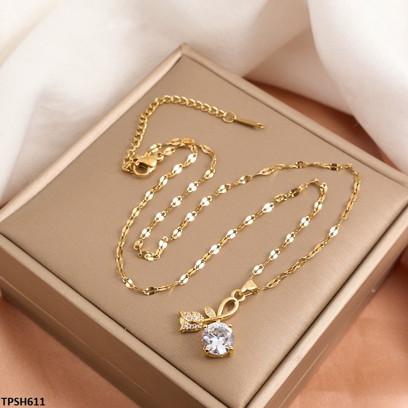 Flower Circle Drop Pendent