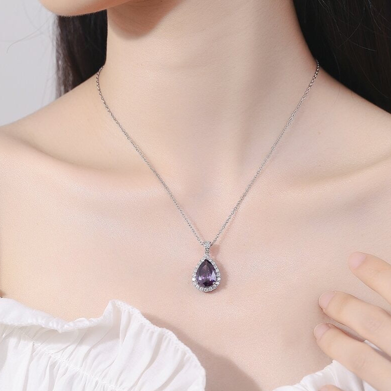 Tear Zircon Pendant
