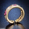 Heart Painted Ring Adjustable