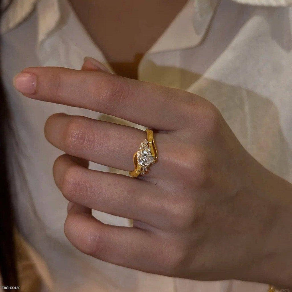 Unique Heart Adjustable Ring