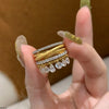 Tear Drop Zircon Adjustable Ring