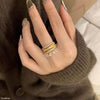 Tear Drop Zircon Adjustable Ring