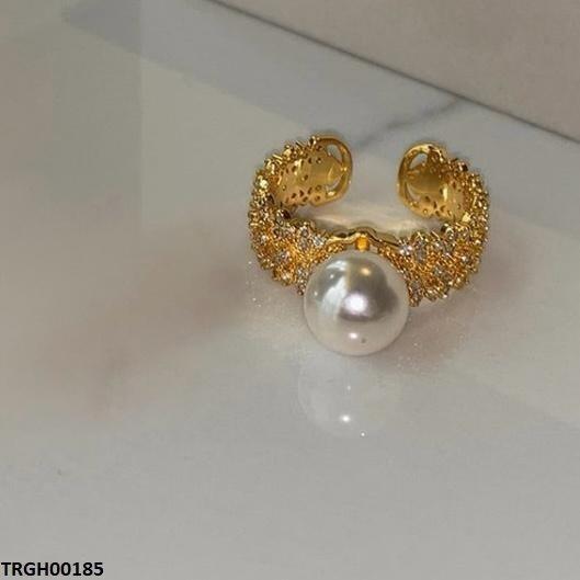 Pearl Round Ring Adjustable