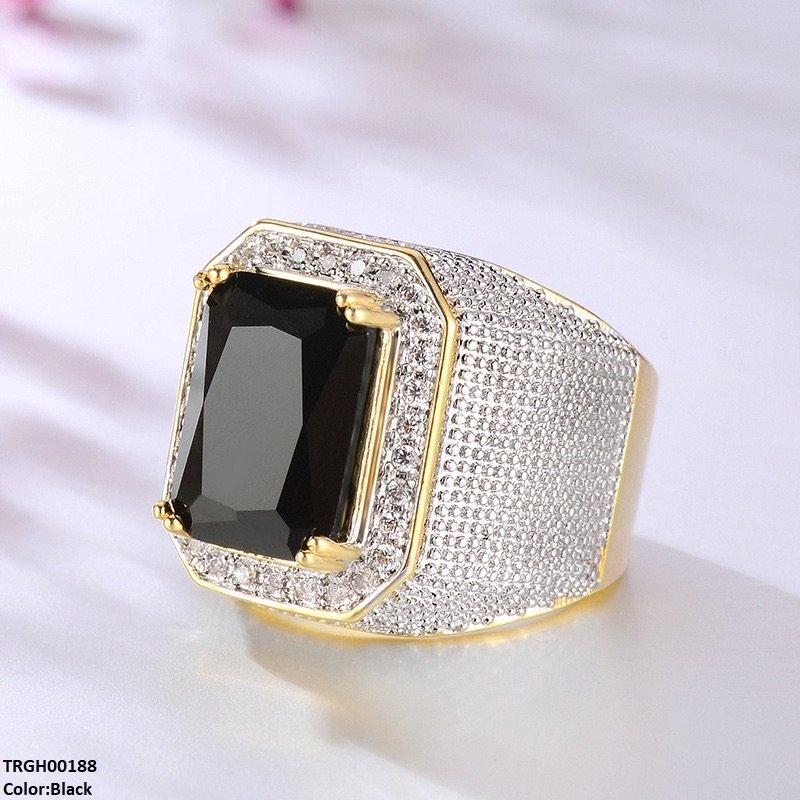 Rectangle Zircon Ring
