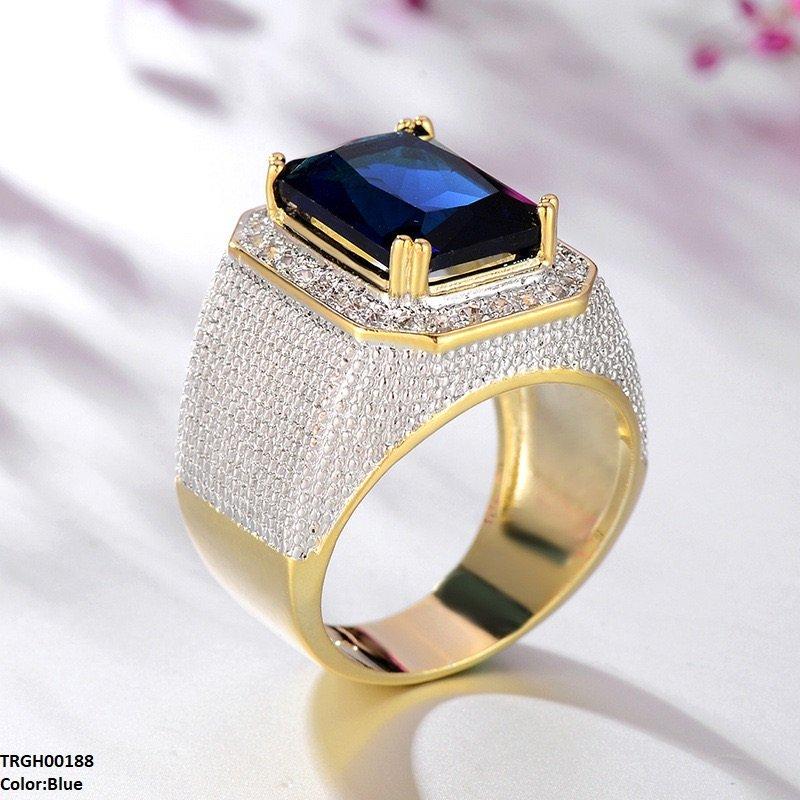 Rectangle Zircon Ring