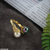 Double Pearl Ring Adjustable