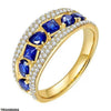 Square Blue Stone Ring