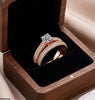 Round Couple Zircon Ring