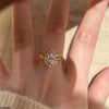Tear Zircon Ring Adjustable