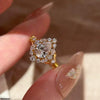 Tear Zircon Ring Adjustable