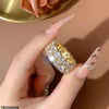 Round Double Stone Ring