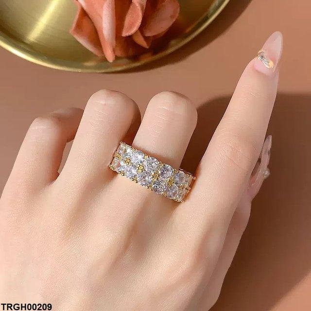 Round Double Stone Ring