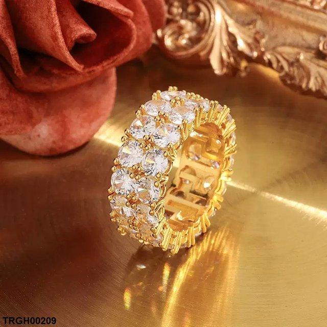 Round Double Stone Ring