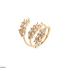 Zircon Leaf Ring Adjustable