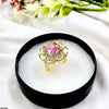 Marquise Border Cushion Ring Adjustable