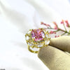 Marquise Border Cushion Ring Adjustable
