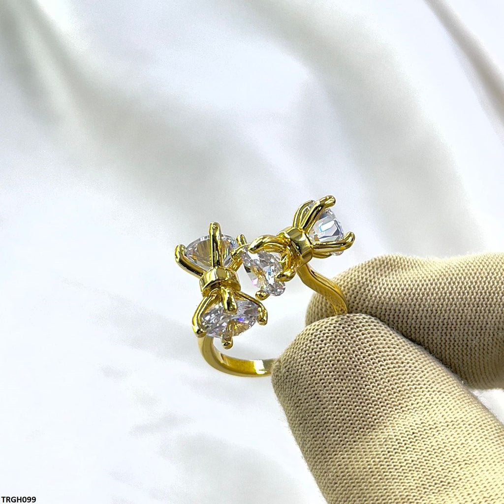 Double Bow Ring Adjustable
