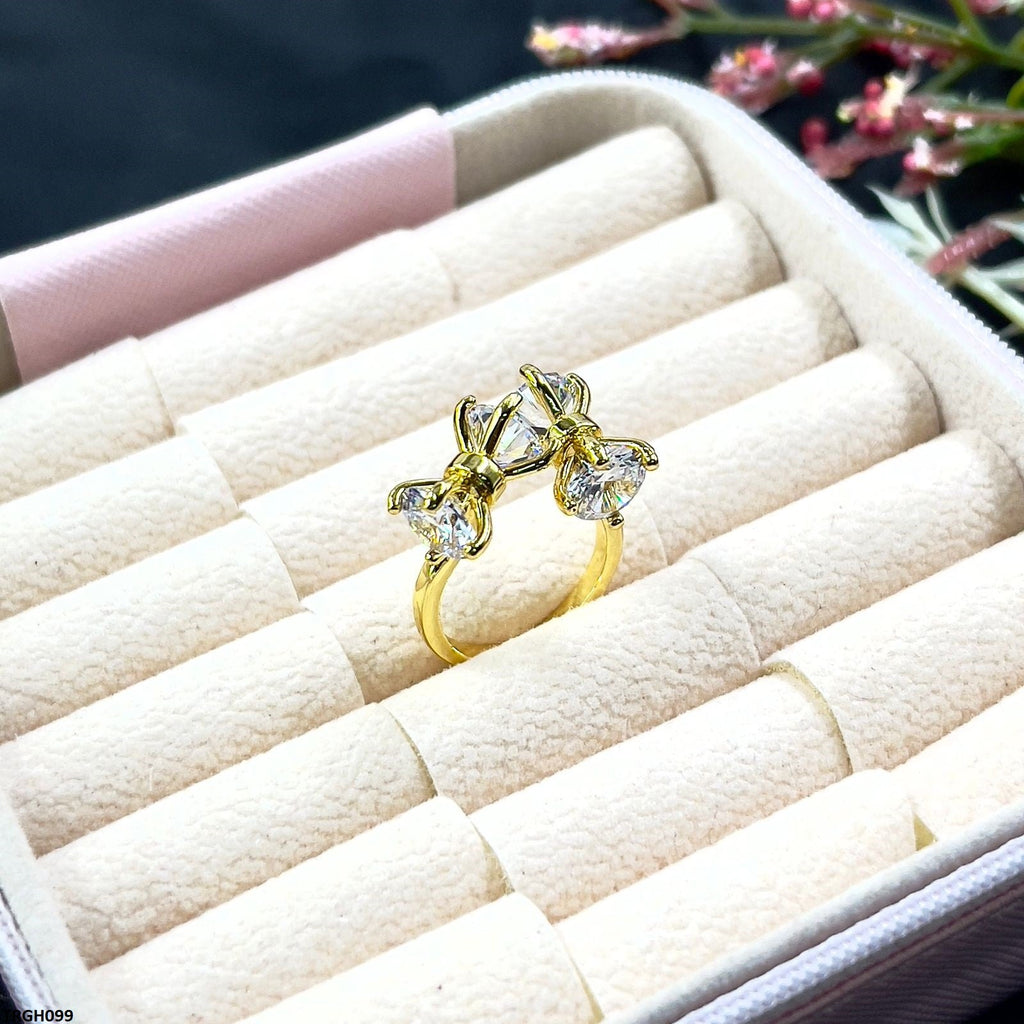 Double Bow Ring Adjustable