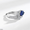 Blue Tear Curved Ring Adjustable