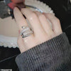 Double Round Stick Ring Adjustable