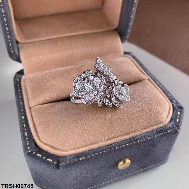 Doube Flower Ring Adjustable