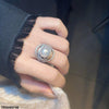 Pearl Round Ring Adjustable