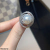 Pearl Round Ring Adjustable