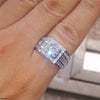 Round Stone Step Zircon Ring