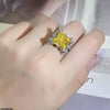 Square Zircon Ring Adjustable